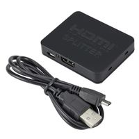 Splitter Hdmi 1x2 Full Hd 4K 3D 1080P 60Hz Multiplica Señal