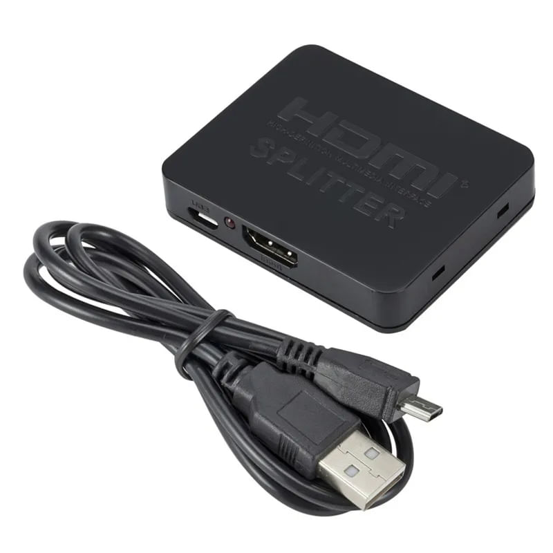 Splitter Hdmi 1x2 Full Hd 4K 3D 1080P 60Hz Multiplica Señal