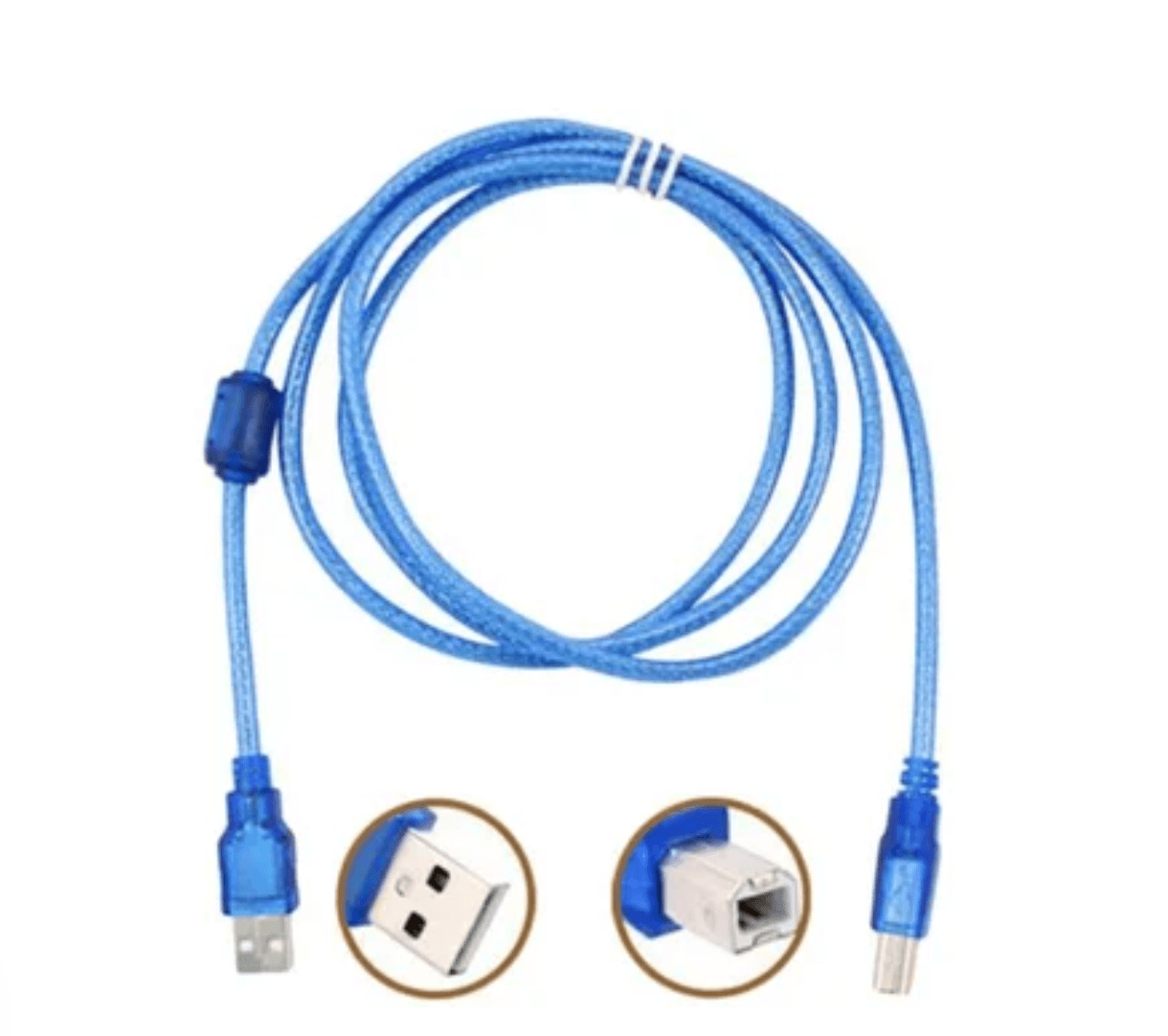 Cable Para Impresora Escaner Usb 2.0 9 Metros - Azul