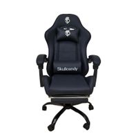 Silla Gamer Skullcandy Posapiés Negro y Base Metálica Negro