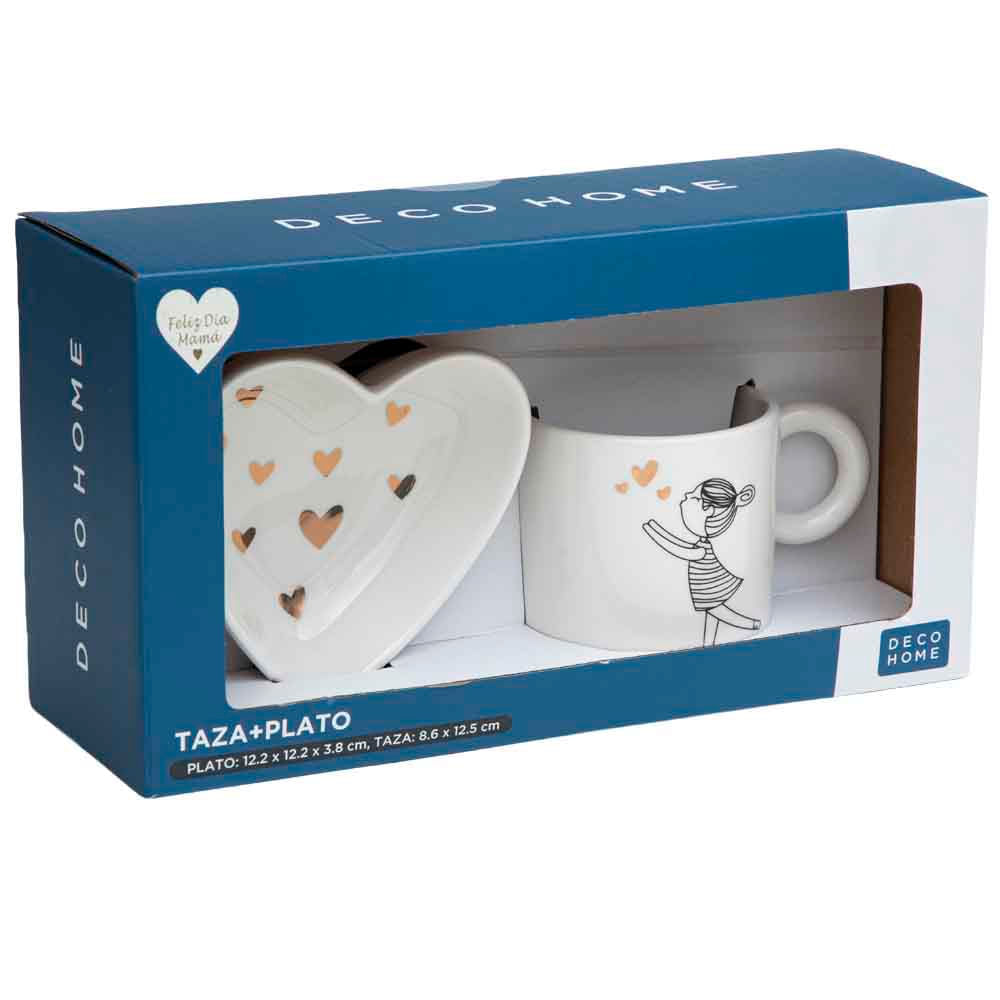 Set DECO HOME Taza + Plato Mama