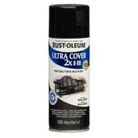 Aerosol Multiusos Rust Oleum Ultra Cover 2x Negro Brillante 340 gr