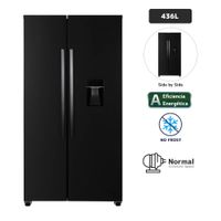 Refrigeradora BLACKLINE 436L No Frost SBS442L Black Inox