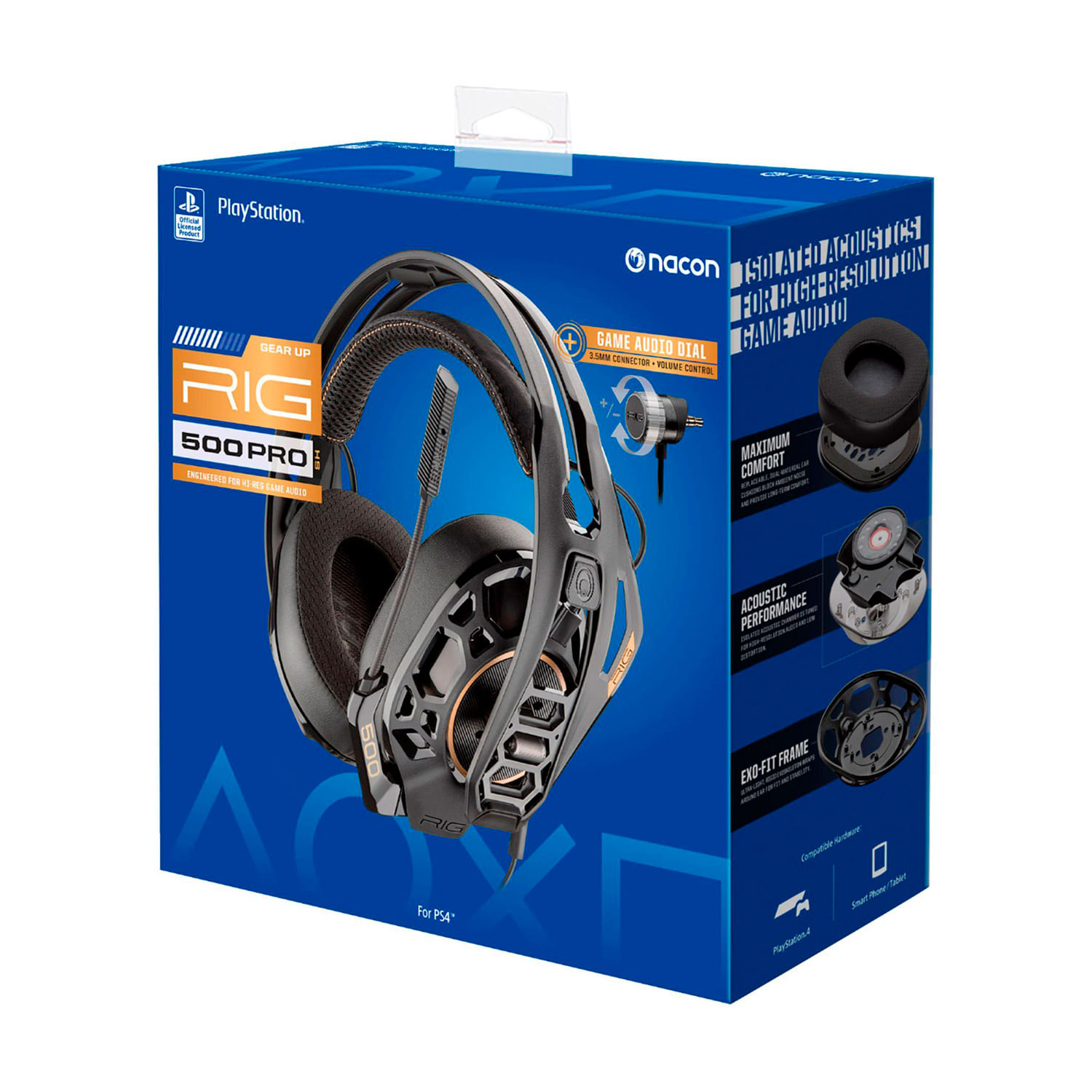 Audífonos Nacon RIG 500 Pro HS Negro