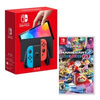 Consola Nintendo Switch Modelo Oled Neon + Mario Kart 8