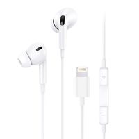 Audífono con cable punta iPhone USAMS 1.2m Blanco EP41