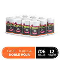 papel toalla super x 12 unidades (oferta)