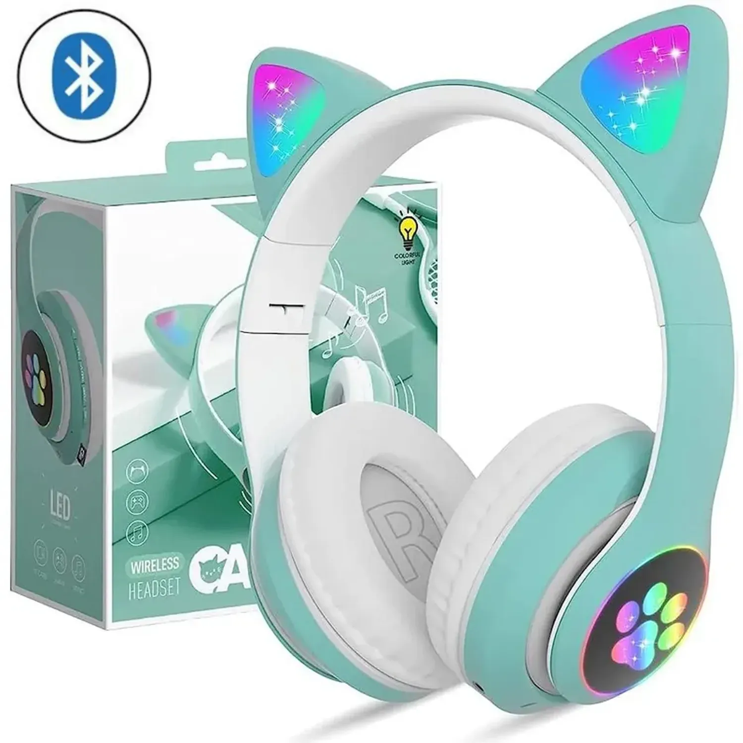 Auricular Inalámbrico Gato bluetooth STN-28 Verde