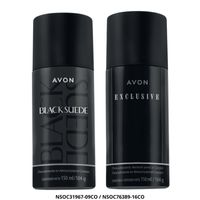 Pack Avon Desodorante en Aerosol Black Suede y Exclusive