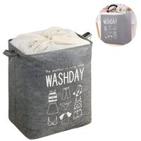 Cesto De Ropa Multiuso Con Ajuste Washday Gris