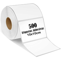 Rollo 500 Etiqueta Termica Adhesiva 10x10cm