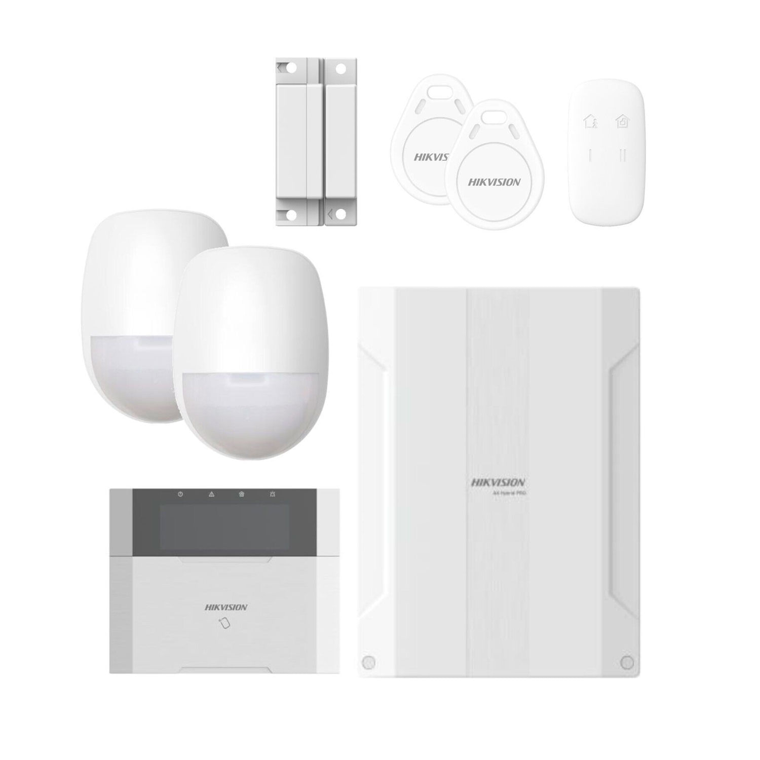 Kit Alarma AXPRO Hikvision Híbrida DS-PHA64-KIT 64 Zonas Dispositivos Cableados