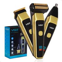 Máquina Corta Pelo Barba, Nariz 3en1 Vgr V-366 Inalambrico