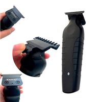 Máquina De Acabado Profesional De Color Negro Kemei Km-2299