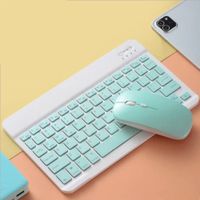 TECLADO Y MOUSE BLUETOOTH ULTRA FINO - VERDE