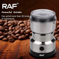 Raf 7113 molino eléctrico de café granos y semillas de 300W en acero inox