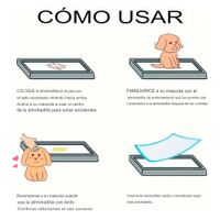 Pañal De Piso Para Perros 6 Capas Gel De Secado Rapido M