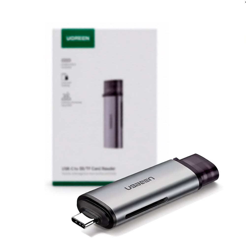 Lector de tarjetas Ugreen USB-C macho para tarjetas micro y SD