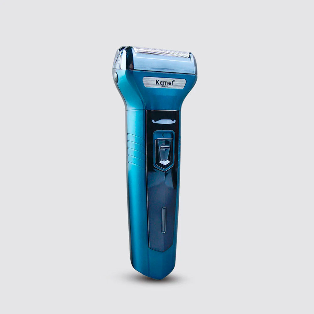 Máquina Kemei Km-6330 Cortapelos Eléctrica 3 En 1 Azul