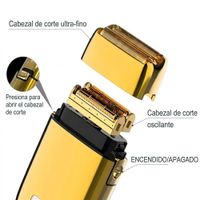Repuesto Cabezal Malla Y Cuchilla Kemei Km-2028 Dorado