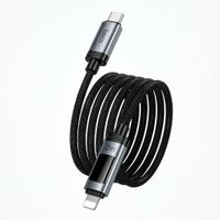 Cable Hoco U148 Tipo C 27w Carga Rápida Con Pantalla 1.2m