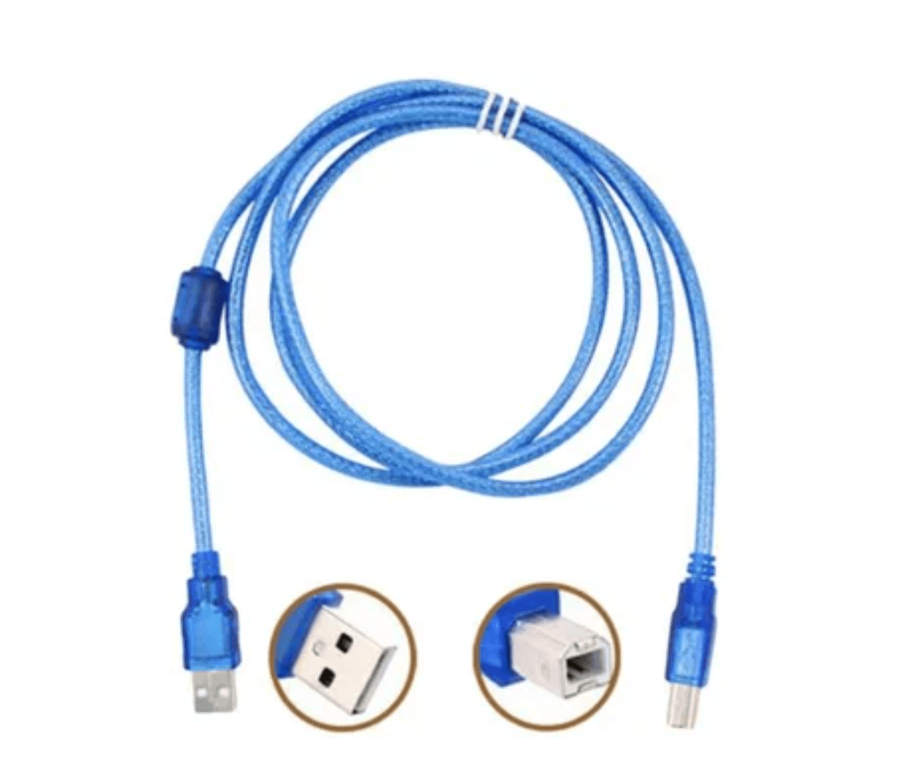 Cable Para Impresora Escaner Usb 2.0 5 Metros - Azul