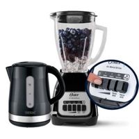 Combo Licuadora Oster 2 Velocidades mas Pulso BLSTKAG BPB + Hervidor Whiteline