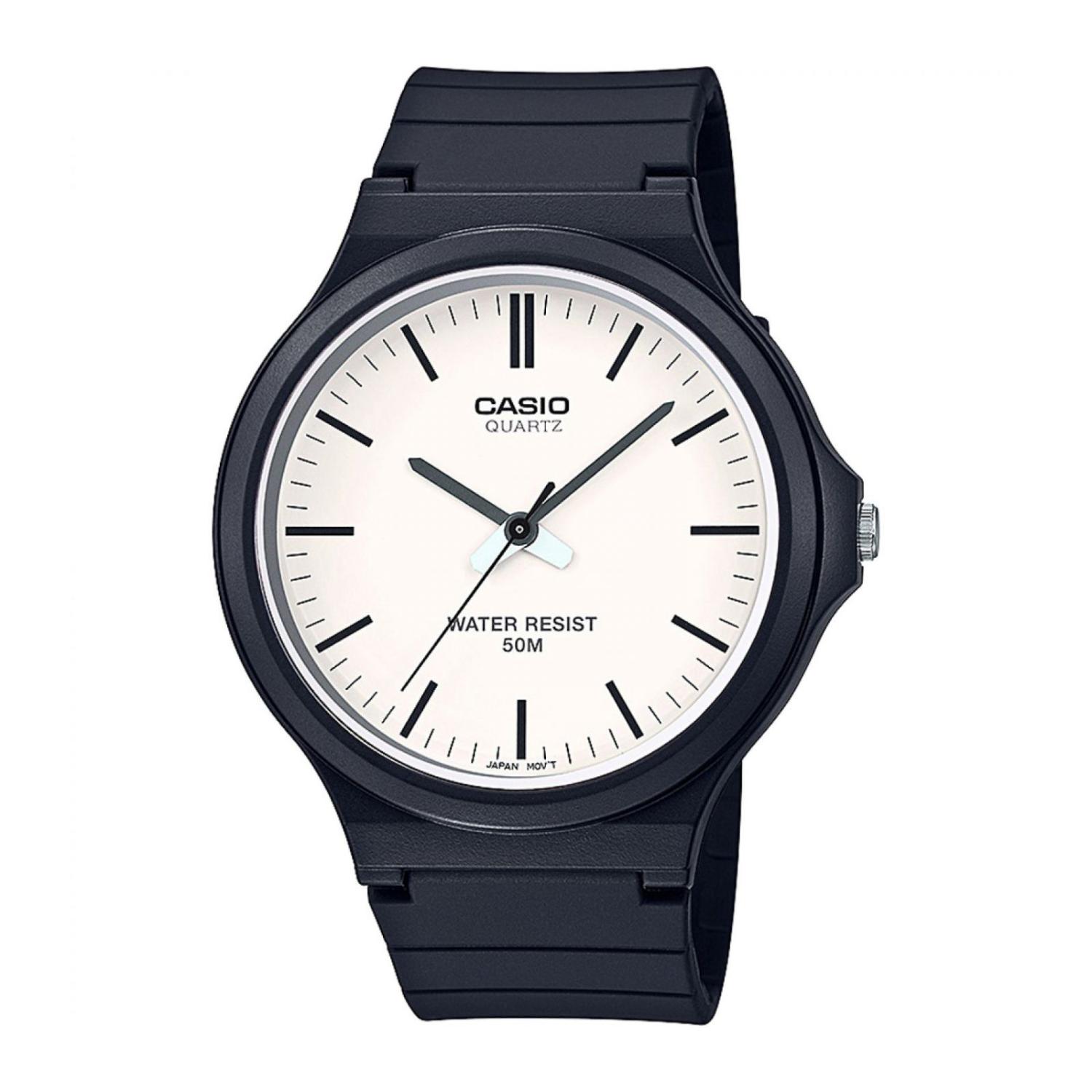 Reloj Casio Mw-240-7Ev Hombre Negro Análogo