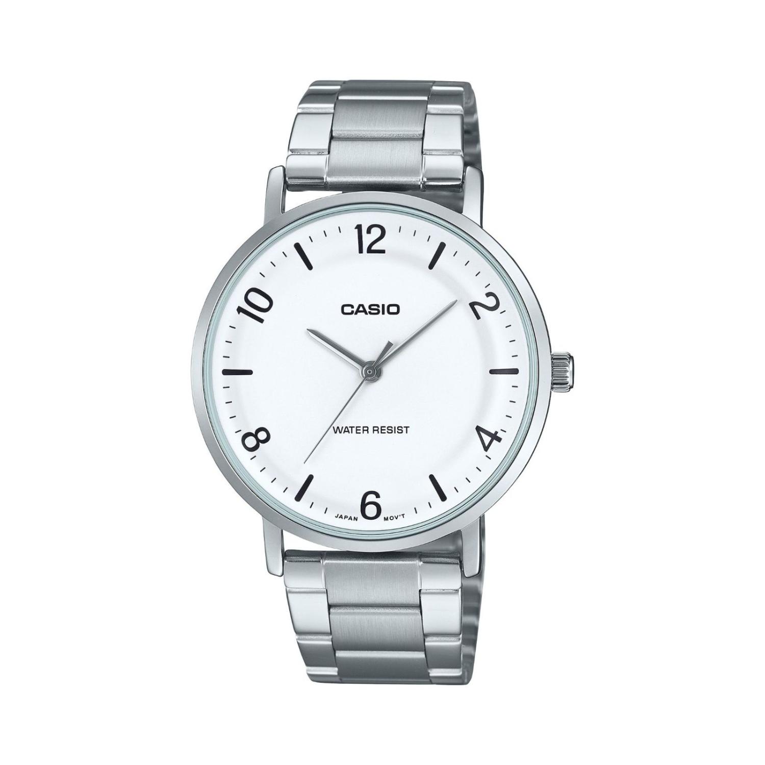 Reloj Casio Mtp-Vt03D-7Bdf Hombre Plateado