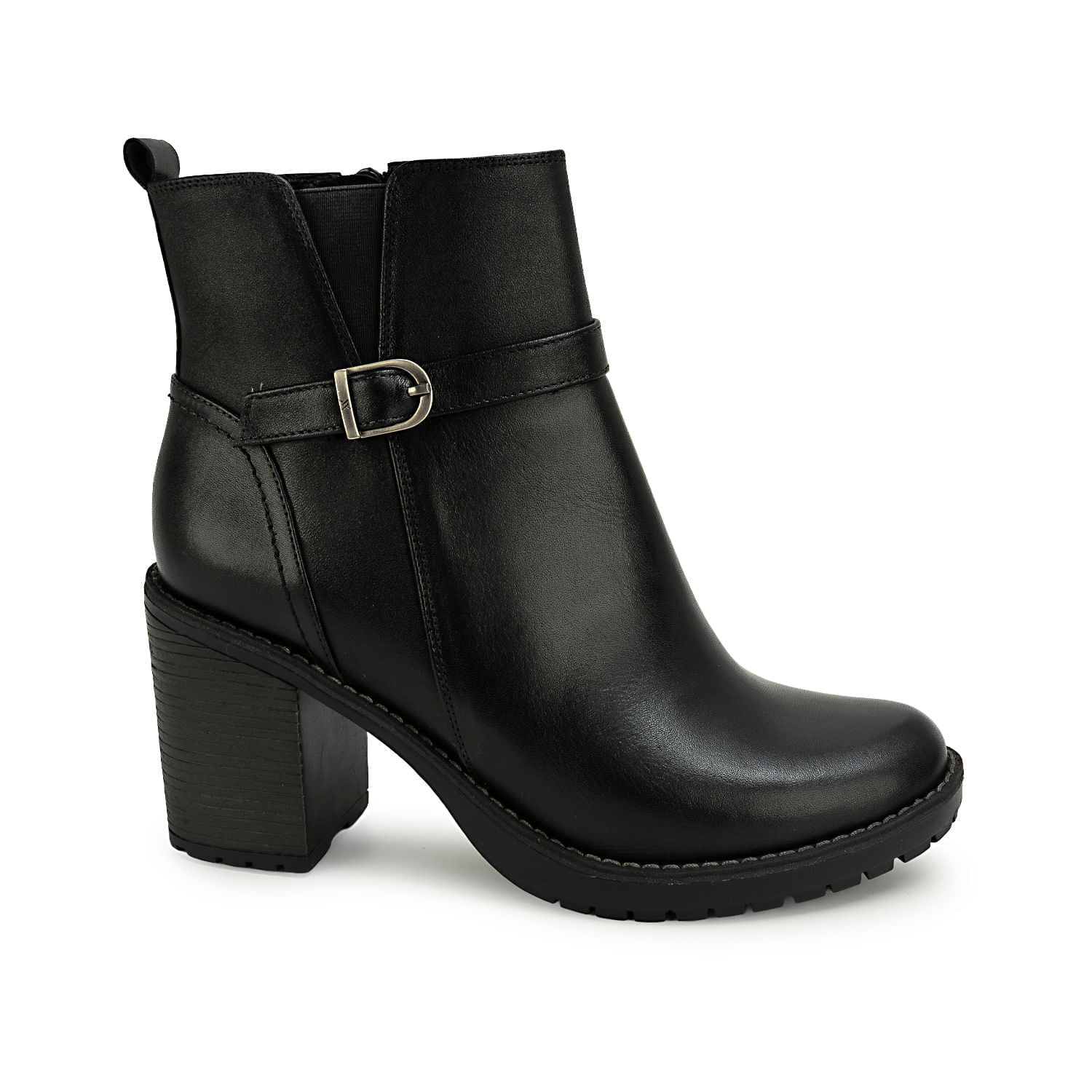 Botin Chelsea Casual LINDA-2622 Negro Viale Cuero