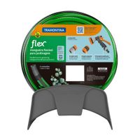 Manguera Tramontina Flex 4 Capas PVC 10m Verde con soporte