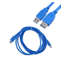 Cable Extensión Usb 3.0 Macho A Hembra 3 Metros - Azul