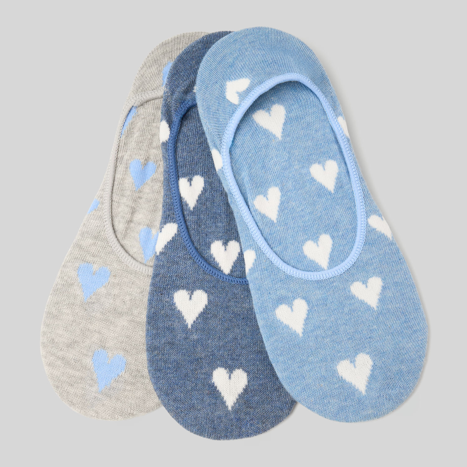 Pack X3 Medias Mujer Invisible Print Heart Hypnotic
