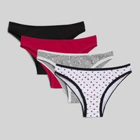 Pack X4 Calzones Mujer Mariquitas Hypnotic