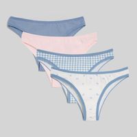 Pack X4 Calzones Mujer Lazos Hypnotic