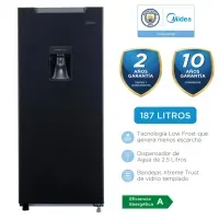 Refrigeradora Midea Monopuerta MDRD190ANLXW 187L Negra