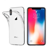 Funda Transparente para iPhone XS y X con Aro Sujetador pack 2 Und