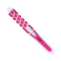 Rizadora De Cabello Pinza Espiral Ondas Bossney Nhc-5300 Rosado