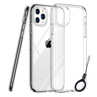 Funda iPhone 11 pro 5.8 Transparente + Aro Sujetador