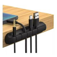 Organizador de cables adhesivo para escritorio computador