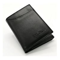 Billetera Triple para Hombre en Cuero Negro Perry Jhan