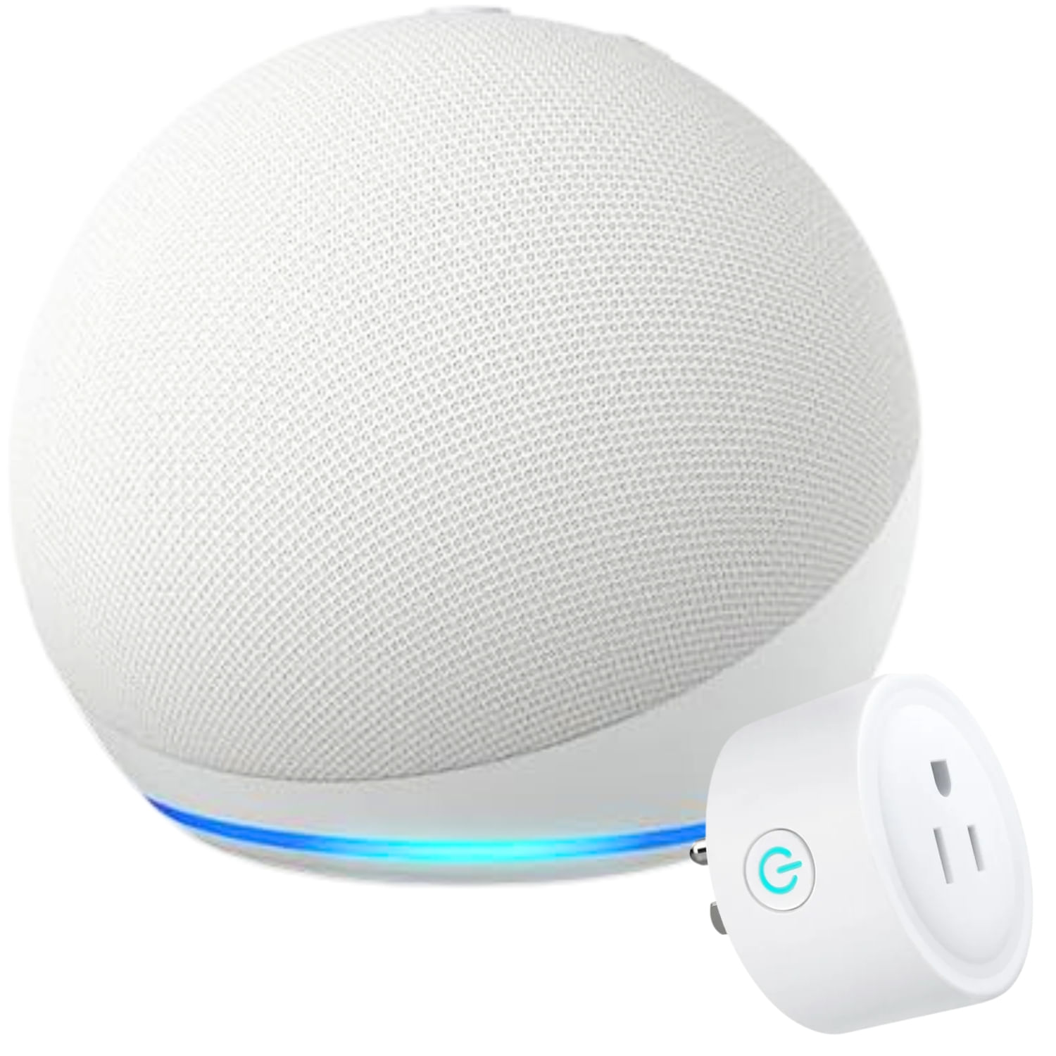 Parlante Inteligente Amazon Alexa Echo Dot 5ta Generación Blanco + Enchufe inteligente de Regalo