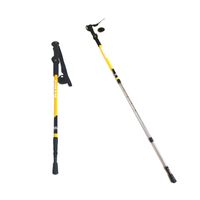 BASTÓN TREKKING MANGO RECTO CON ANTISHOCK DIMAN C/ ROSETA AMARILLO