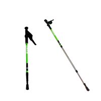 BASTÓN TREKKING MANGO RECTO CON ANTISHOCK DIMAN C/ ROSETA VERDE