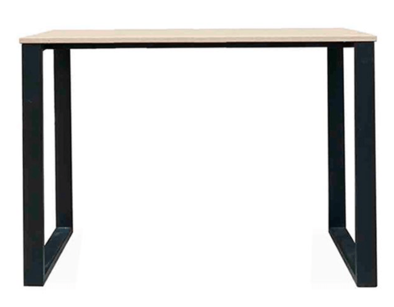 Escritorio Oh Home Office Rectangular Mel 18MM 120X60X74 Rovere B/Negro