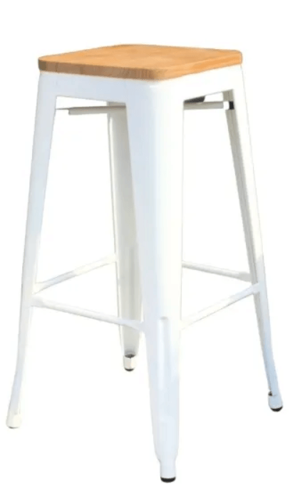 Banco Vintage Blanco Wood Natural H77