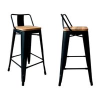Banco Vintage C/ Respaldar Wood Altura 77 cm - Ziyaz