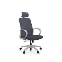 Silla Ergonómica Lacoste C/Cabezal Gris - Ziyaz