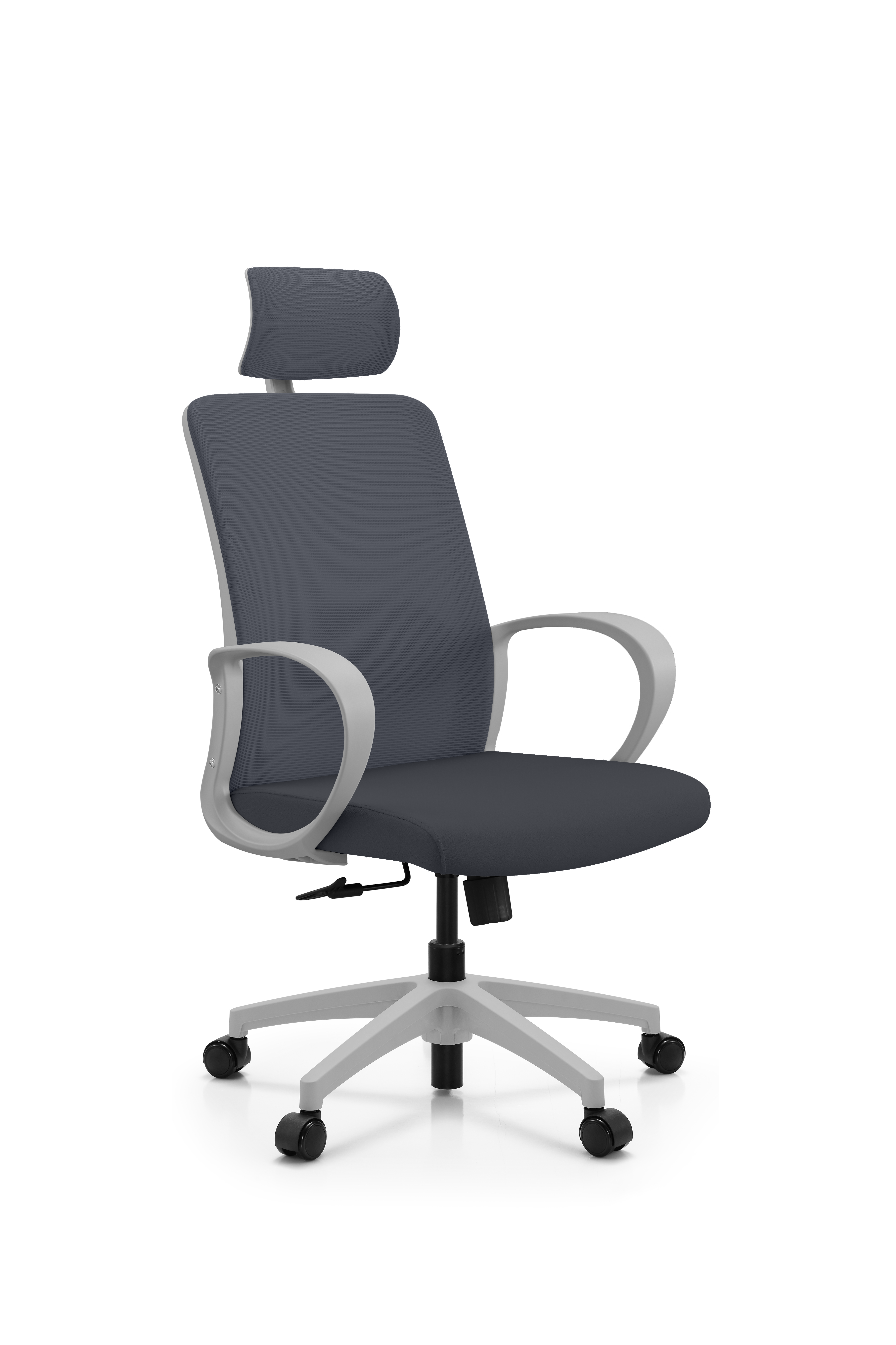 Silla Ergonómica Lacoste C/Cabezal Gris - Ziyaz