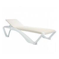 Tumbona Marina Club Blanco/Beige - Ziyaz
